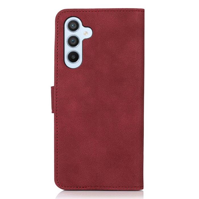 KHAZNEH - KHAZNEH Samsung Galaxy A54 5G Fodral Äkta läder - Röd