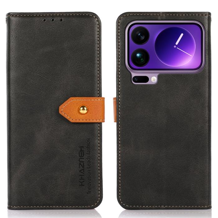 KHAZNEH - KHAZNEH Xiaomi 17 Pro Max Plånboksfodral Konstläder - Svart