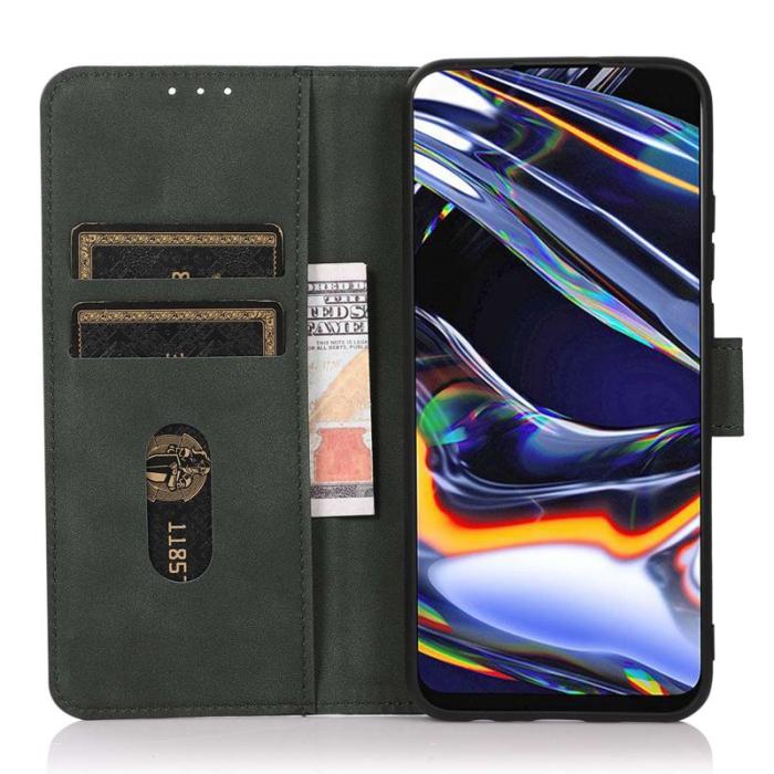 KHAZNEH - KHAZNEH Xiaomi 17 Pro Max Plånboksfodral Anti Scratch Konstläder - Grön