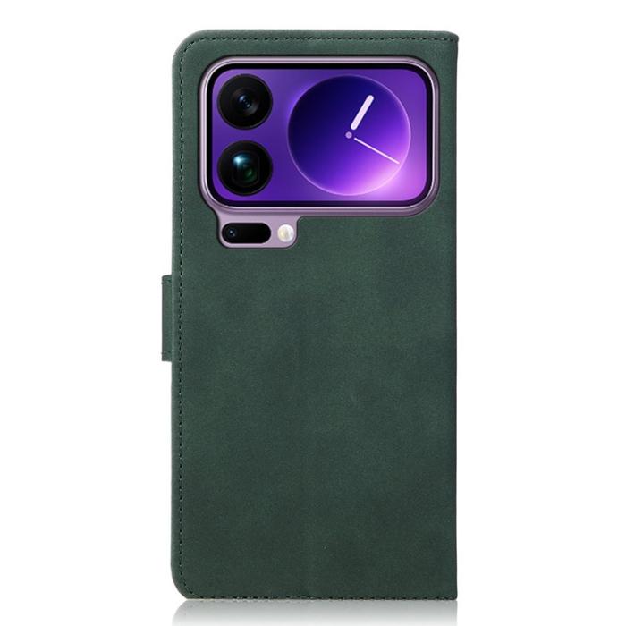 KHAZNEH - KHAZNEH Xiaomi 17 Pro Max Plånboksfodral Anti Scratch Konstläder - Grön