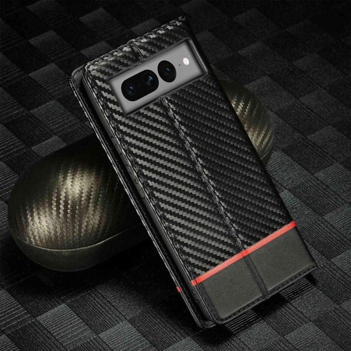 LC.imeeke - LC.IMEEKE för Google Pixel 7 Pro Fodral Äkta läder - Vit