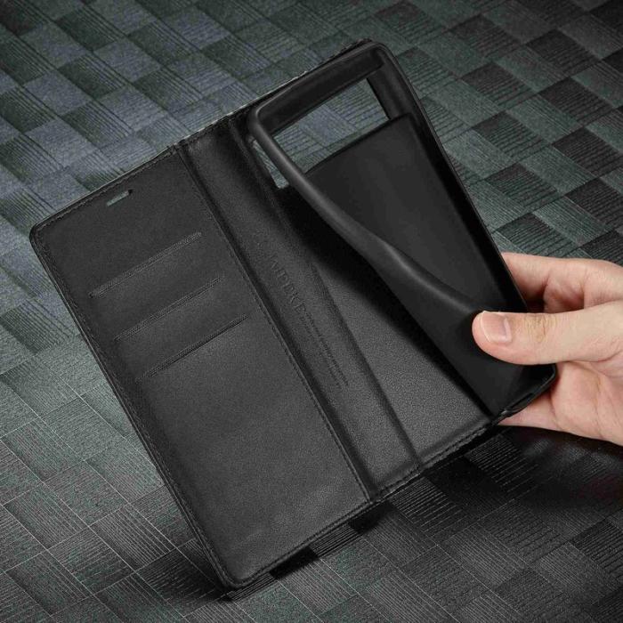 LC.imeeke - LC.IMEEKE för Google Pixel 7 Pro Fodral Äkta läder - Vit