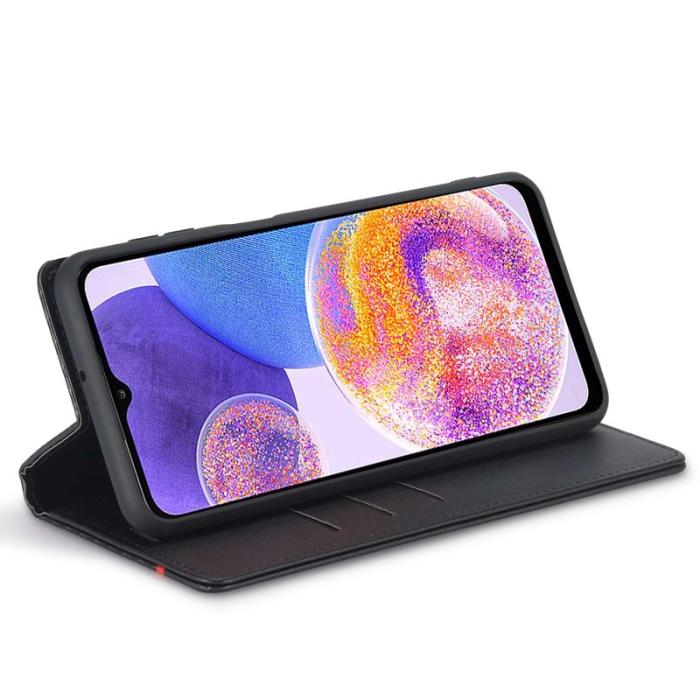 LC.imeeke - LC.IMEEKE för Samsung Galaxy A23 5G Fodral Äkta läder - Svart