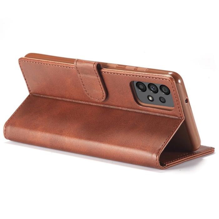 LC.imeeke - LC.IMEEKE för Samsung Galaxy A73 5G Fodral i PU-läder - Grå