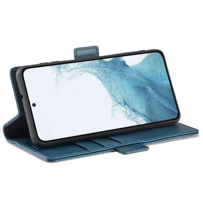 LC.imeeke - LC.IMEEKE för Samsung Galaxy S23+ Fodral PU Läder - Blå