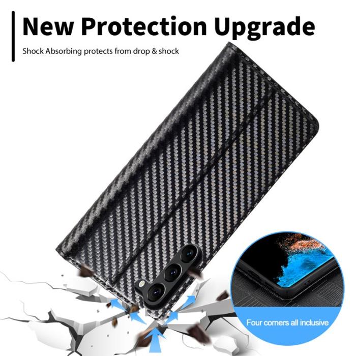 LC.imeeke - LC.IMEEKE för Samsung Galaxy S23 Fodral PU Läder - Vertikal Rand