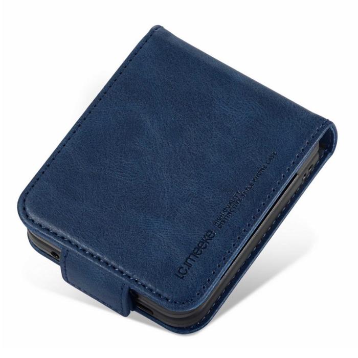 LC.imeeke - LC.IMEEKE för Samsung Galaxy Z Flip3 5G Fodral PU Läder - Blå