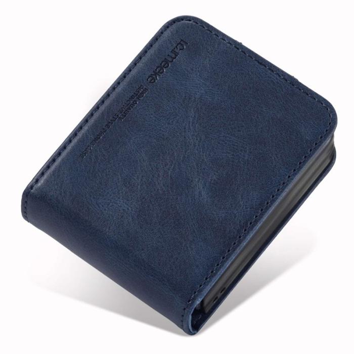 LC.imeeke - LC.IMEEKE för Samsung Galaxy Z Flip3 5G Fodral PU Läder - Blå