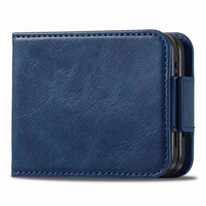 LC.imeeke - LC.IMEEKE för Samsung Galaxy Z Flip4 5G Fodral - PU Läder - Blå