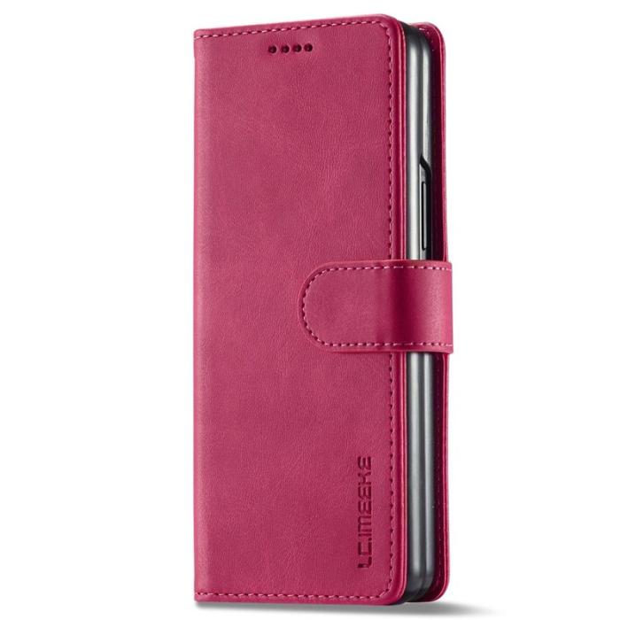 LC.imeeke - LC.IMEEKE för Samsung Galaxy Z Fold4 5G Fodral - PU Läder - Rose