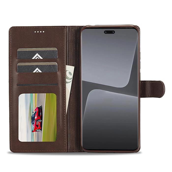LC.imeeke - LC.IMEEKE för Xiaomi 13 Lite Fodral i PU-läder - Brun