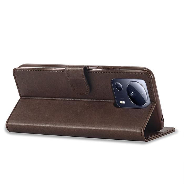 LC.imeeke - LC.IMEEKE för Xiaomi 13 Lite Fodral i PU-läder - Brun