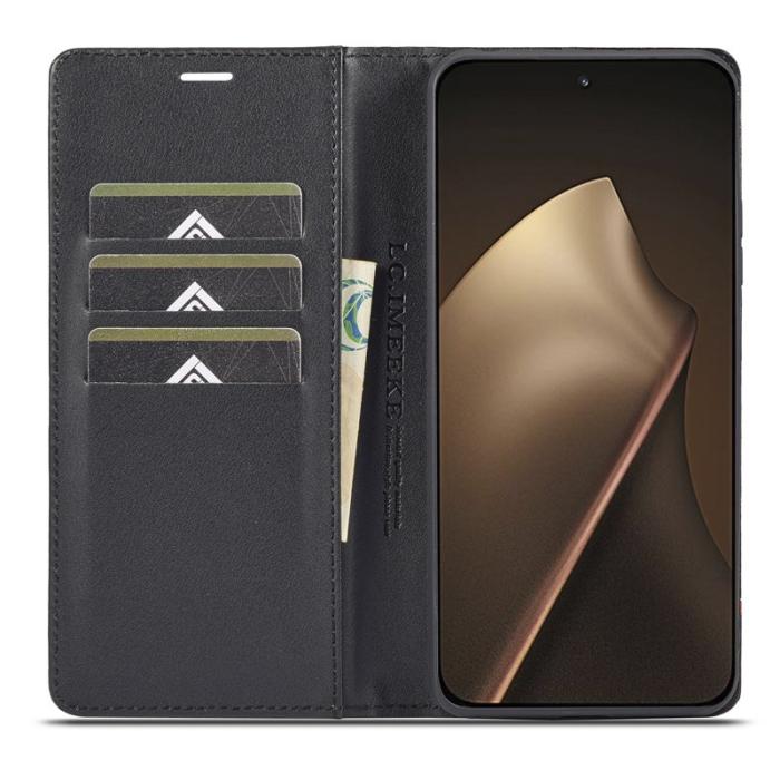 LC.imeeke - LC.IMEEKE för Xiaomi 15T Wallet Fodral Äkta läder - Vit