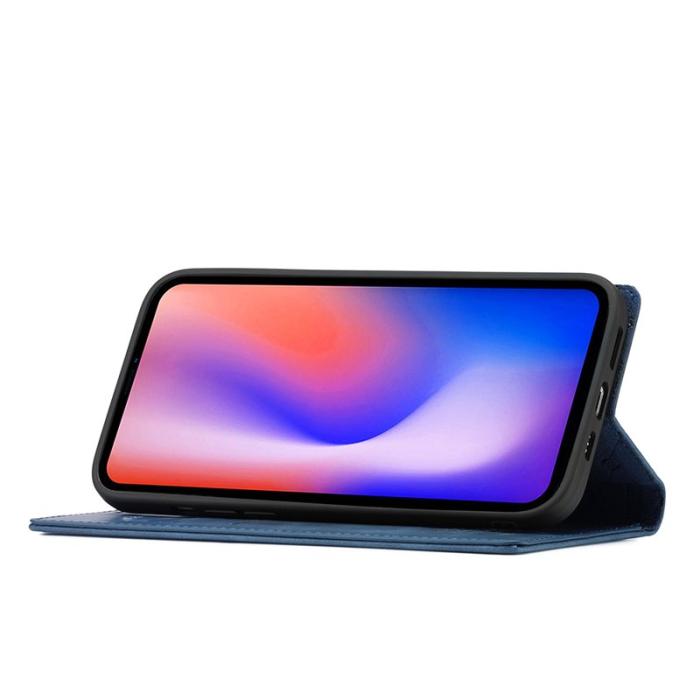 LC.imeeke - LC.IMEEKE Fodral för iPhone 12 / 12 Pro - Äkta läder - Blå