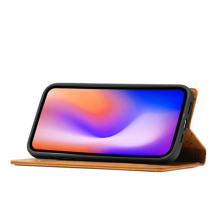 LC.imeeke - LC.IMEEKE Fodral för iPhone 12 / 12 Pro - Äkta läder - Brun