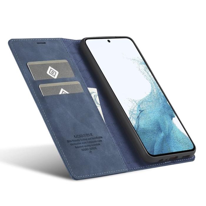 LC.imeeke - LC.IMEEKE Fodral för Samsung Galaxy A14 4G/5G - PU Läder - Blå