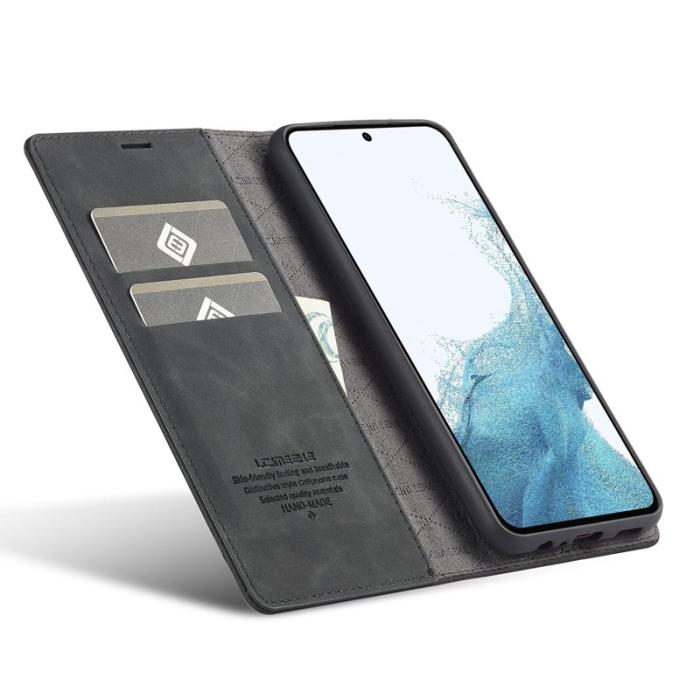 LC.imeeke - LC.IMEEKE Fodral för Samsung Galaxy A14 4G/5G - PU Läder - Svart