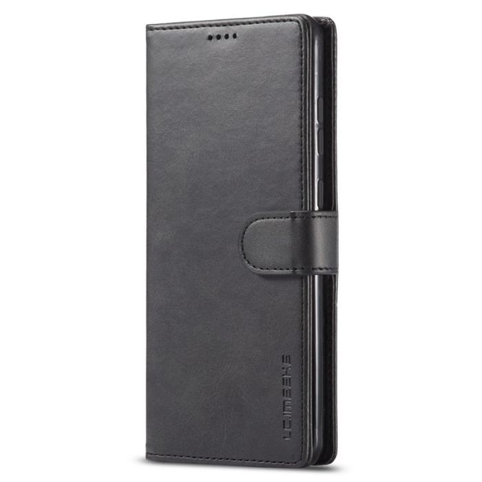 LC.imeeke - LC.IMEEKE Fodral för Samsung Galaxy A33 5G - Äkta läder - Svart
