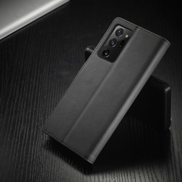 LC.imeeke - LC.IMEEKE Fodral för Samsung Galaxy Note20 Ultra - Äkta läder - Grå