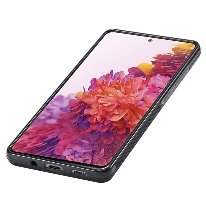 LC.imeeke - LC.IMEEKE Fodral för Samsung Galaxy S20 FE - Äkta läder - Svart