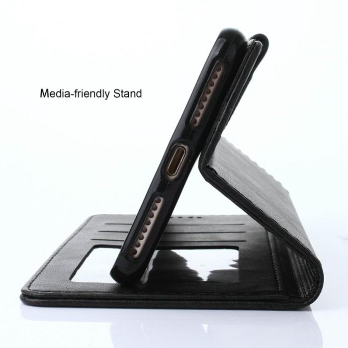 LC.imeeke - LC.IMEEKE Fodral i PU-läder med magnetstängning - Svart