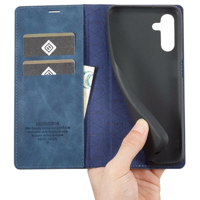 LC.imeeke - LC.IMEEKE Fodral Samsung Galaxy A13 5G - PU Läder - Blå