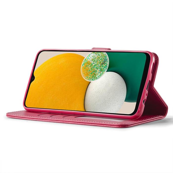 LC.imeeke - LC.IMEEKE Fodral Samsung Galaxy A13 5G PU Läder - Röd