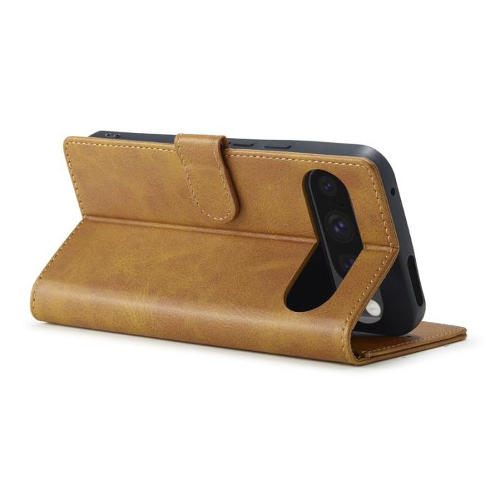 LC.imeeke - LC.IMEEKE Google Pixel 10 Pro Fodral Äkta läder - Gul