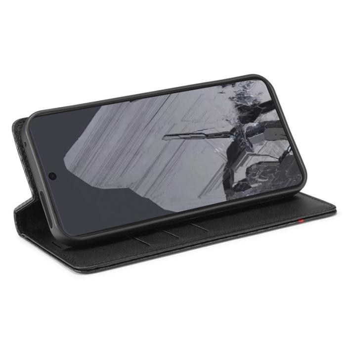 LC.imeeke - LC.IMEEKE Google Pixel 10 Pro Wallet Fodral Äkta läder - Svart