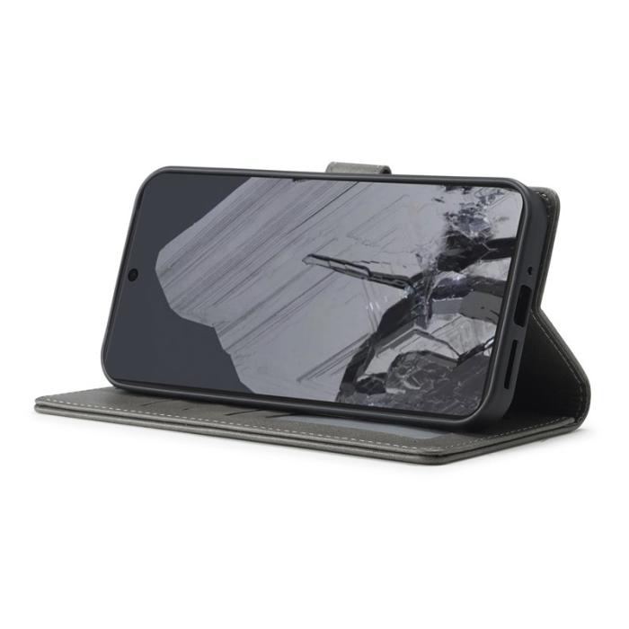 LC.imeeke - LC.IMEEKE Google Pixel 10 Pro XL Fodral Äkta läder - Grå