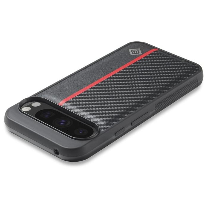 LC.imeeke - LC.IMEEKE Google Pixel 10 Pro XL Fodral - Kolfiberläder - Svart