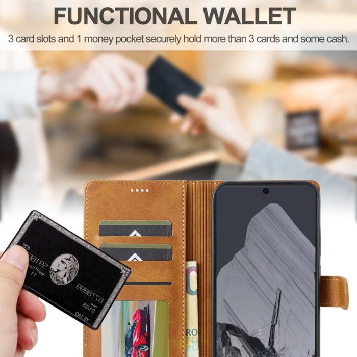 LC.imeeke - LC.IMEEKE Google Pixel 10 Pro XL Fodral PU Läder - Gul