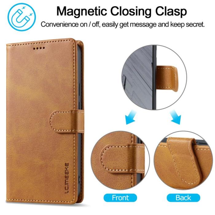 LC.imeeke - LC.IMEEKE Google Pixel 10 Pro XL Fodral PU Läder - Gul