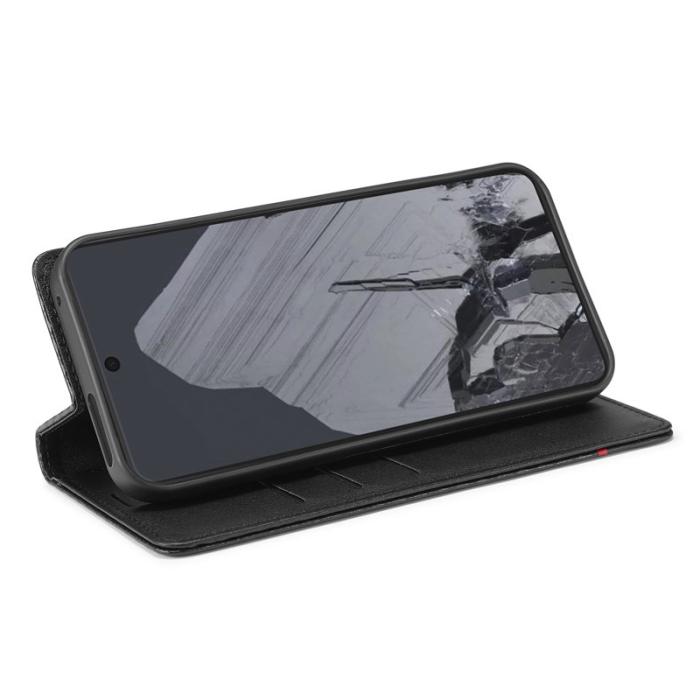 LC.imeeke - LC.IMEEKE Google Pixel 10 Pro XL Wallet Fodral - Äkta läder - Svart