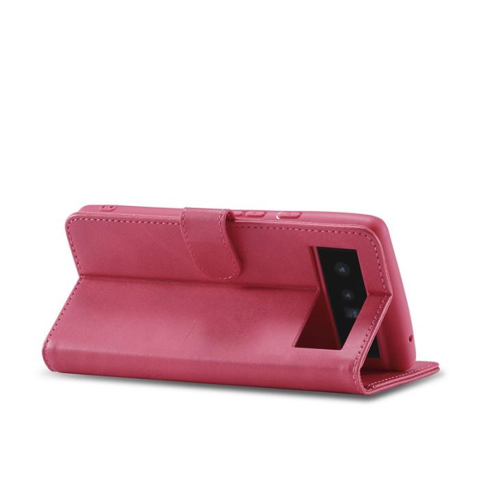 LC.imeeke - LC.IMEEKE Google Pixel 6 Fodral i PU-läder - Rosa