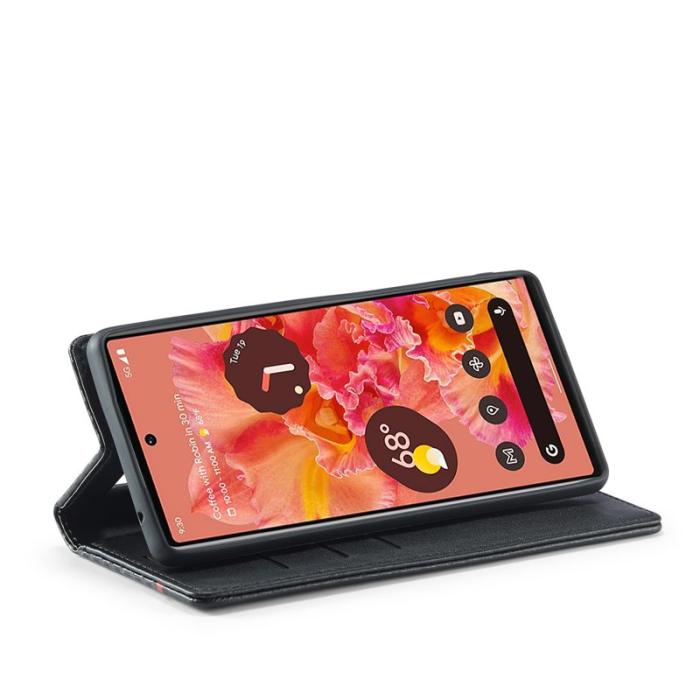 LC.imeeke - LC.IMEEKE Google Pixel 6 Pro Fodral Äkta läder - Horisontell Rand