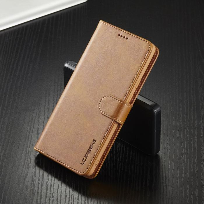 LC.imeeke - LC.IMEEKE Google Pixel 6 Pro Fodral - PU Läder - Gul