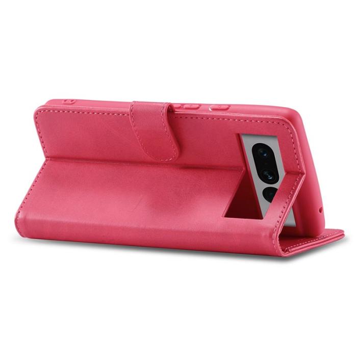 LC.imeeke - LC.IMEEKE Google Pixel 7 Pro Fodral Äkta läder - Rosa