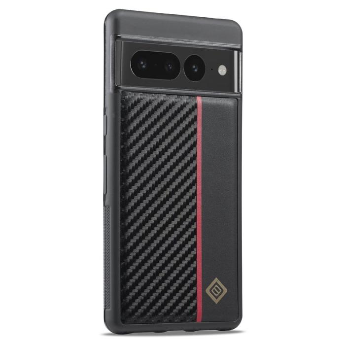 LC.imeeke - LC.IMEEKE Google Pixel 7 Pro Fodral PU Läder - Svart