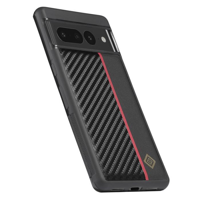 LC.imeeke - LC.IMEEKE Google Pixel 7 Pro Fodral PU Läder - Svart