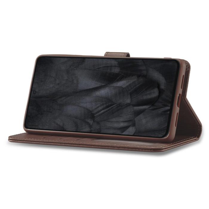 LC.imeeke - LC.IMEEKE Google Pixel 8 Pro Fodral PU Läder - Brun