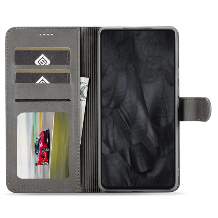 LC.imeeke - LC.IMEEKE Google Pixel 8 Pro Fodral PU Läder - Grå