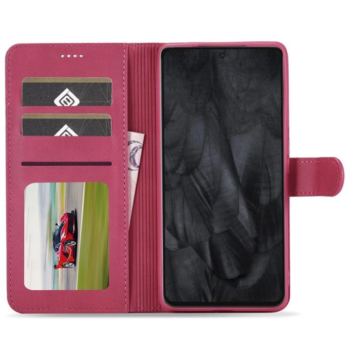 LC.imeeke - LC.IMEEKE Google Pixel 8 Pro Fodral PU Läder - Rose