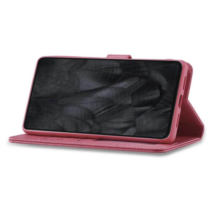 LC.imeeke - LC.IMEEKE Google Pixel 8 Pro Fodral PU Läder - Rose