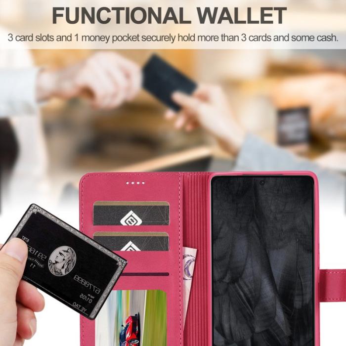 LC.imeeke - LC.IMEEKE Google Pixel 8 Pro Fodral PU Läder - Rose