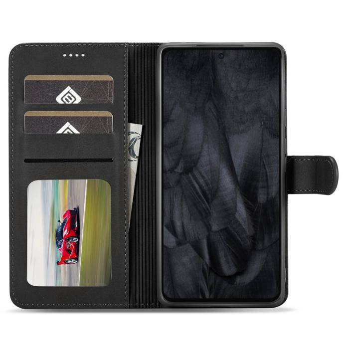 LC.imeeke - LC.IMEEKE Google Pixel 8 Pro Fodral PU Läder - Svart