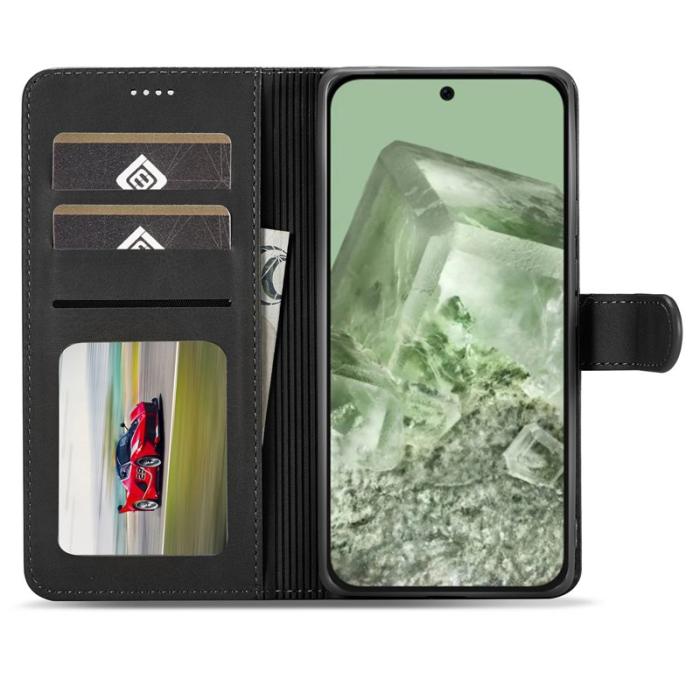 LC.imeeke - LC.IMEEKE Google Pixel 8a Plånboksfodral Konstläder - Svart