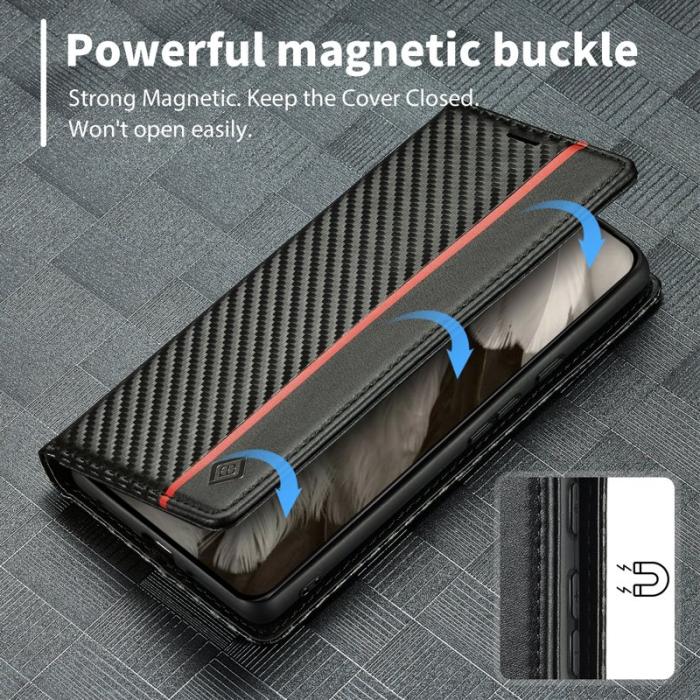 LC.imeeke - LC.IMEEKE Google Pixel 8a Plånboksfodral Konstläder - Vertikal rand