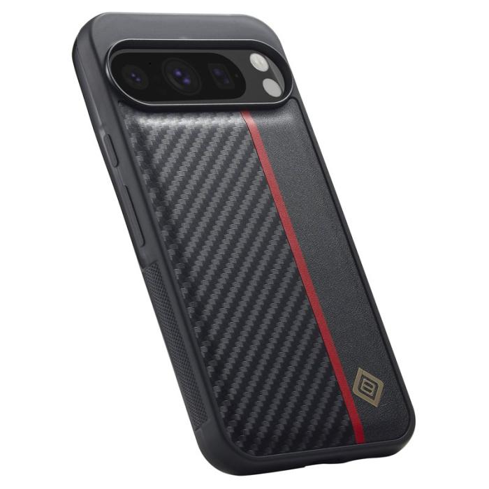 LC.imeeke - LC.IMEEKE Google Pixel 9 Fodral Äkta läder - Vit