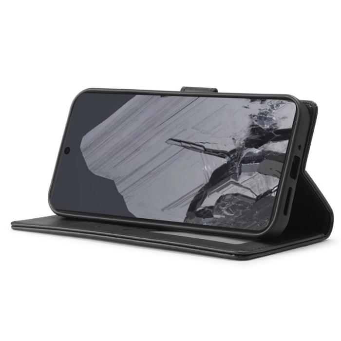 LC.imeeke - LC.IMEEKE Google Pixel 9 Pro Fodral PU Läder - Svart